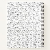 Hübsch Polka Dot Blush Pink Backkuchen Rezept Notizblock (Rückseite)