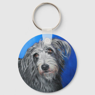 "Hübsch Poppy" - Mädchen von Lurcher Schlüsselanhänger