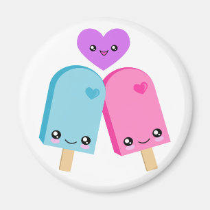 Hübsch Popsicles BESTE FREUNDIN Kawaii Magnet
