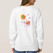 Hübsch Positive Abstrakte Kunst zu tragen Sweatshirt (Rückseite)