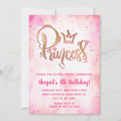 Hübsch Princess Birthday Einladung (Vorderseite)