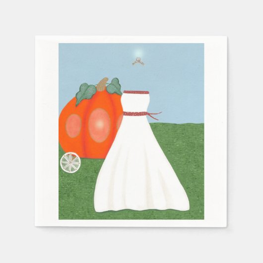 Hübsch Princess Brautparty Paper Napkins Serviette (Vorderseite)