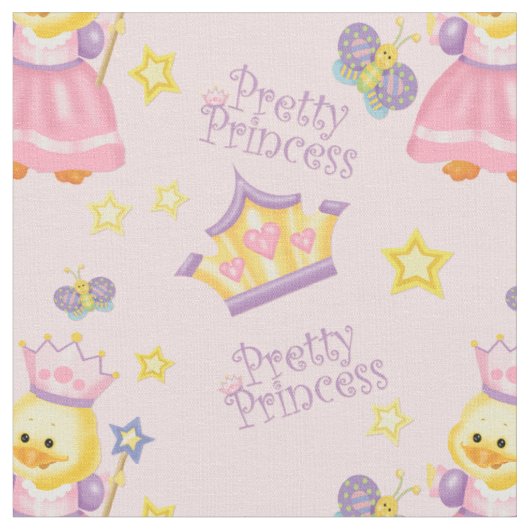 Hübsch Princess Duckling Stoff (Nahaufnahme)