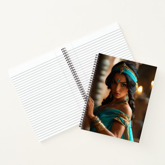 Hübsch Princess Jasmine Spiral Notebook Notizblock (Innenseite)