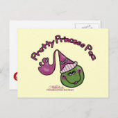 Hübsch Princess Pea Postkarte (Vorne/Hinten)