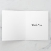 Hübsch Ragdoll Cat Floral Personalisiert Danke Karte (Innenseite)