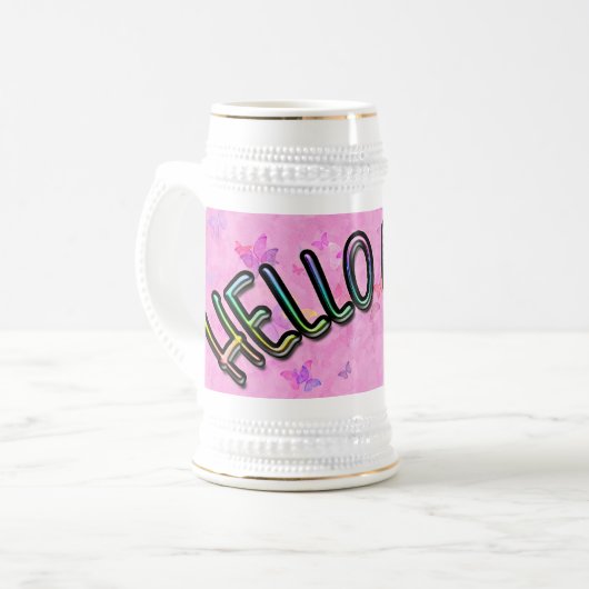 Hübsch Rainbow Bierglas (Vorderseite Links)