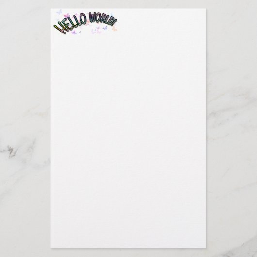 Hübsch Rainbow Briefpapier (Vorderseite)
