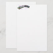 Hübsch Rainbow Briefpapier (Vorne/Hinten)