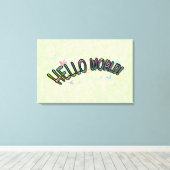 Hübsch Rainbow Leinwanddruck (Insitu (Holzboden))