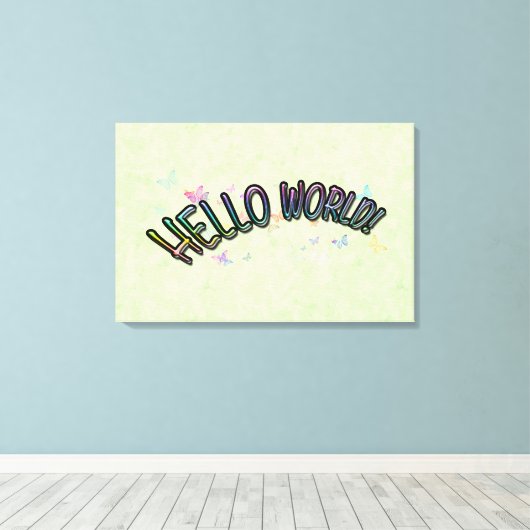 Hübsch Rainbow Leinwanddruck (Insitu (Holzboden))