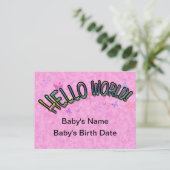 Hübsch Rainbow Postkarte (Stehend Vorderseite)