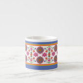 Hübsch Rangoli Floral Borders Espresso Tasse (Vorderseite)