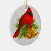 Hübsch Red Bird Keramik Ornament (Rechts)