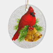 Hübsch Red Bird Keramik Ornament (Links)