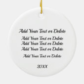 Hübsch Red Bird Keramik Ornament (Hinten)