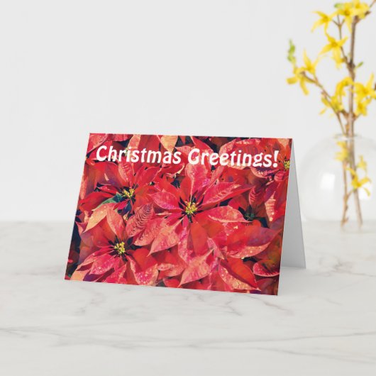 Hübsch Red Blume Weihnachtskarte Karte (Gelbe Blume)