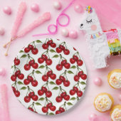 Hübsch Red Cherry Watercolor Pappteller (Party)