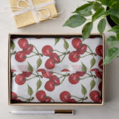 Hübsch Red Cherry Watercolor Seidenpapier (Geschenk)