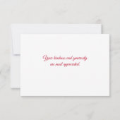 Hübsch Red Gold Rose Butterfly Danke (Rückseite)