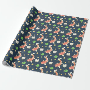 Hübsch Red Koi Geschenkpapier
