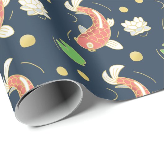 Hübsch Red Koi Geschenkpapier (Rolleneckpunkt)