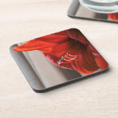 Hübsch Red Lion Amaryllis Blume Fotografie Untersetzer (Linke Seite)