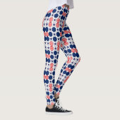 Hübsch Red White Blue Star Muster Leggings (Rechts)