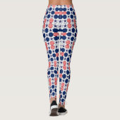 Hübsch Red White Blue Star Muster Leggings (Rückseite)