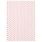 Hübsch Red White Polka Dots Tischdecke (Vorderseite)