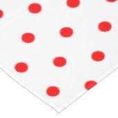 Hübsch Red White Polka Dots Tischdecke (Schrägansicht)
