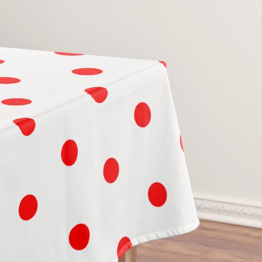Hübsch Red White Polka Dots Tischdecke (Beispiel)