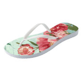 Hübsch Retro Blume Fashion Chintz Peony n Bird Badesandalen (Schrägansicht)