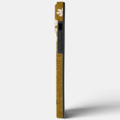 Hübsch Retro Golden Floral Funky Case-Mate iPhone Hülle (Rückseite / Links)