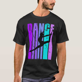 Hübsch Retro Klassischer Tänzer Tanz Geburtstag Ni T-Shirt