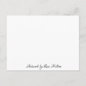 Hübsch Retro Lady Vaping Postkarte (Rückseite)