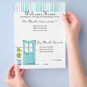 Hübsch Robin's Ei Blue Door Flyer (Hand)