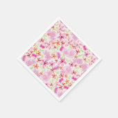 Hübsch Romantische Wasserfarbe Blume Napa Serviette (Ecke)