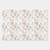 Hübsch Romantische Wildblume für kleine Wasserfarb Geschenkpapier Set (Vorderseite 3)