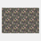 Hübsch Romantische Wildblume für kleine Wasserfarb Geschenkpapier Set (Vorderseite)