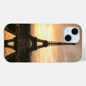 Hübsch Romantischer Sonnenuntergang Eiffel Tower P Case-Mate iPhone Hülle (Rückseite (Horizontal))