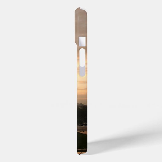 Hübsch Romantischer Sonnenuntergang Eiffel Tower P Case-Mate iPhone Hülle (Rückseite / Links)