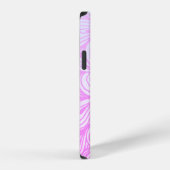 Hübsch rosa abstrakt  iPhone hülle (Rechte Seite)