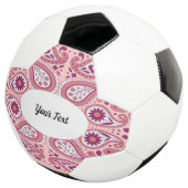 Hübsch rosa, Abstrakt mit Blume, reißende Schlagfo Fußball (Dreiviertel)