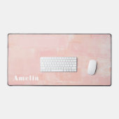 Hübsch rosa Abstrakt texturiert Schreibtischunterlage (Tastatur & Maus)