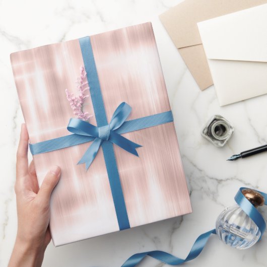 Hübsch Rosa Abstrakte Streifen Geschenkpapier (Schenken)