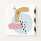 Hübsch rosa Abstrakte Wasserfarbenkalligraphie Nam Notizblock (Rückseite)