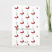 Hübsch rosa Alice im Wunderland Blank Karte (Rückseite)