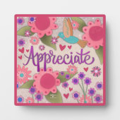 Hübsch-rosa-Aufschlag Inspiration für individuelle Fotoplatte (Vorderseite)