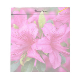 hübsch-rosa Azaleen-Blume Notizblock